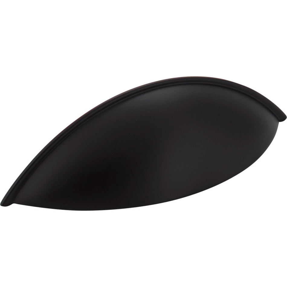 Jeffrey Alexander 8236BLK: 96mm cc Bordeaux Cup Cabinet Pull - Black