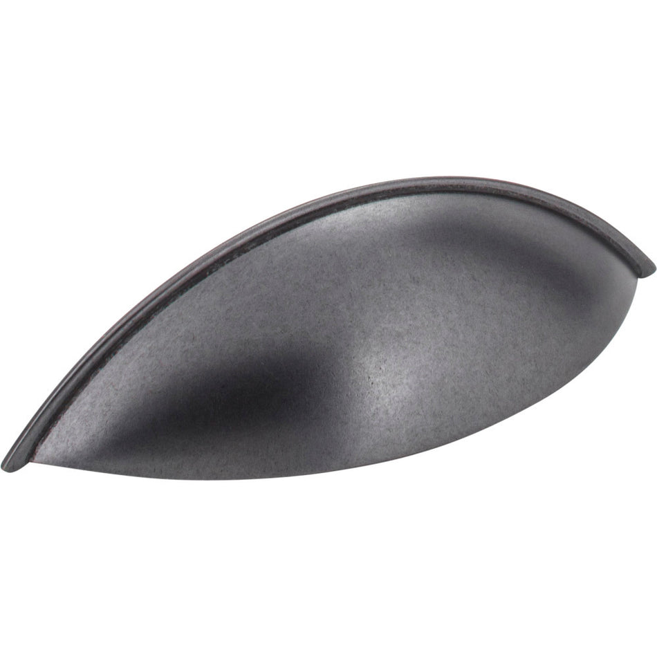 Jeffrey Alexander 8236DACM: 96mm cc Bordeaux Cup Cabinet Pull - Gun Metal