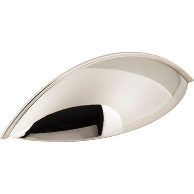 Jeffrey Alexander 8236NI: 96mm cc Bordeaux Cup Cabinet Pull - Polished Nickel