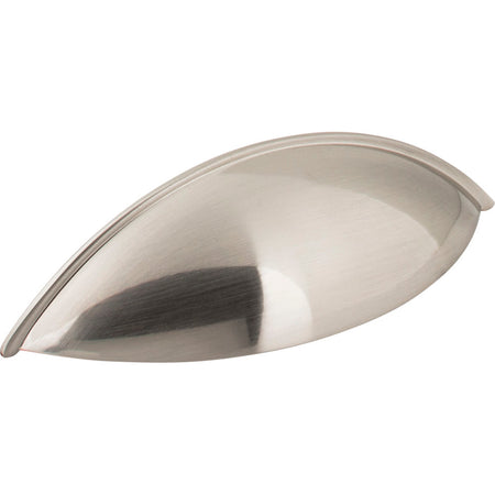 Jeffrey Alexander 8236SN: 96mm cc Bordeaux Cup Cabinet Pull - Satin Nickel