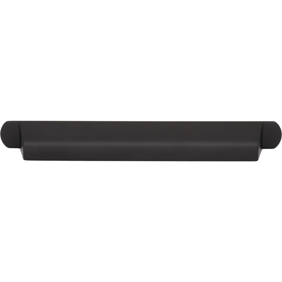 Top Knobs TK3364BLK: 7-9/16" Cressing Cup Cabinet Pull - Flat Black