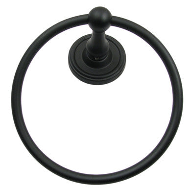 Rusticware 8286BLK: Midtowne Towel Ring - Black