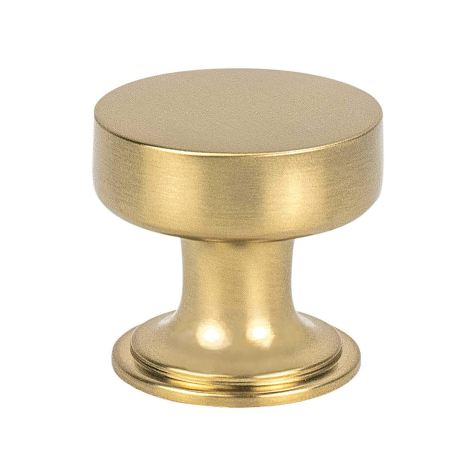 Berenson 8302-1MDB: 1-3/16" Folklore Cabinet Knob - Modern Brushed Gold