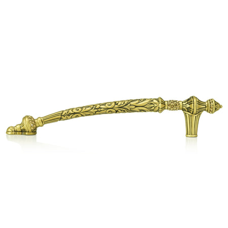 Edgar Bererbi 8305BB: 6" cc Belleview Cabinet Pull - Burnished Brass/Swarovski Crystal