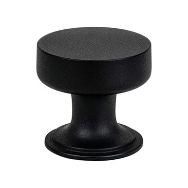 Berenson 8308-1055: 1-3/16" Folklore Cabinet Knob - Matte Black