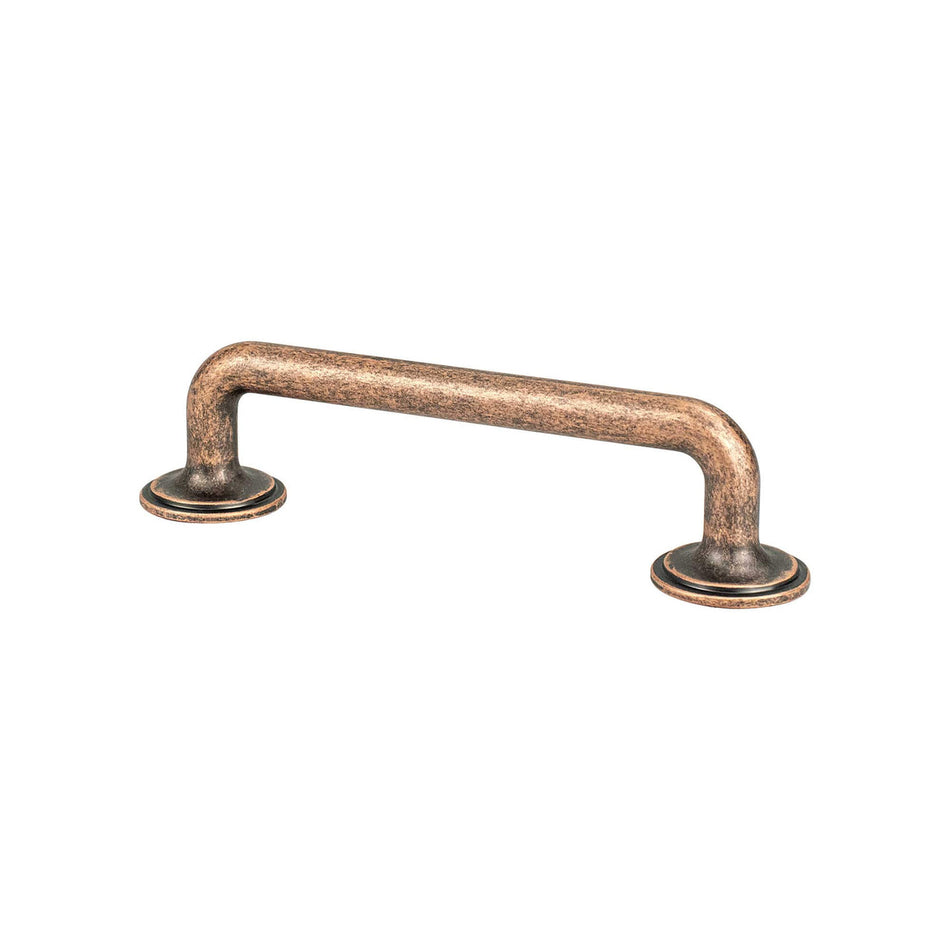 Berenson 8327-10WC: 96mm cc Folklore Cabinet Pull - Weathered Copper