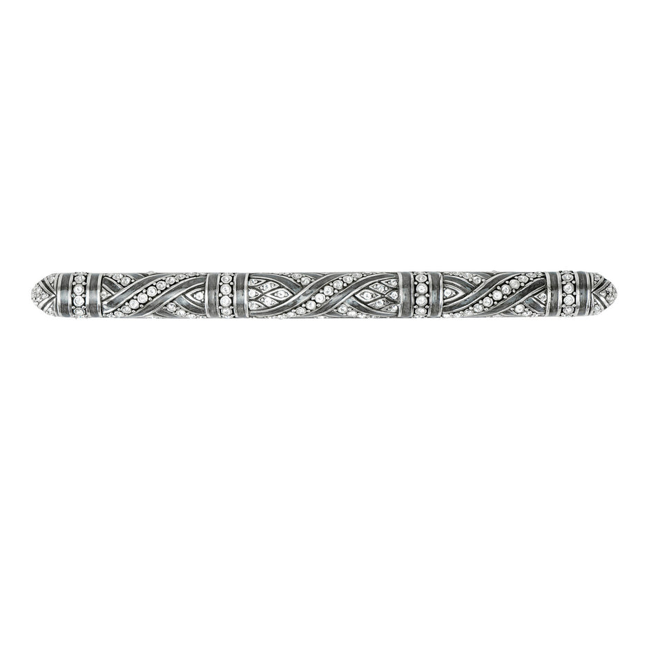 Edgar Bererbi 8331/16: 6" cc Fairfax Cabinet Pull - Burnished Silver/Swarovski Crystal