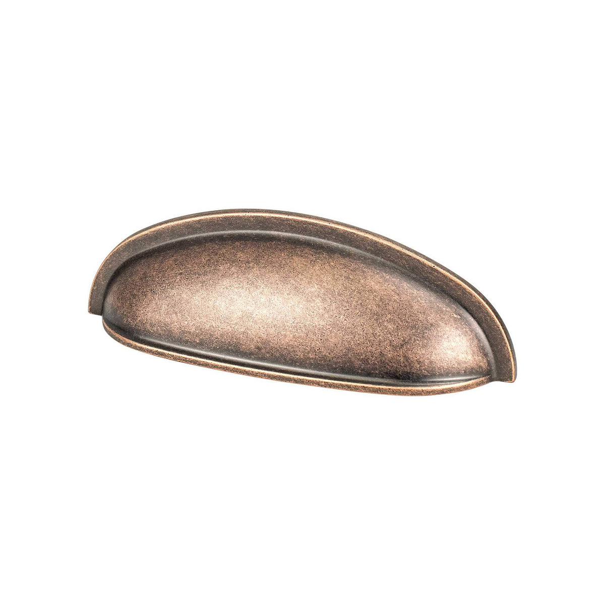 Berenson 8339-10WC: 3" cc Folklore Cup Cabinet Pull - Weathered Copper