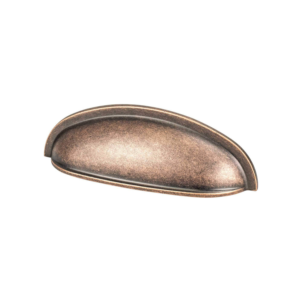 Berenson 8339-10WC: 3" cc Folklore Cup Cabinet Pull - Weathered Copper