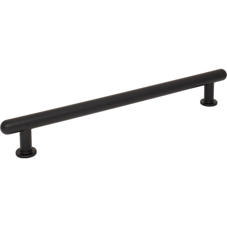 Top Knobs TK3337BLK: 12" cc Lambert Appliance Pull - Flat Black