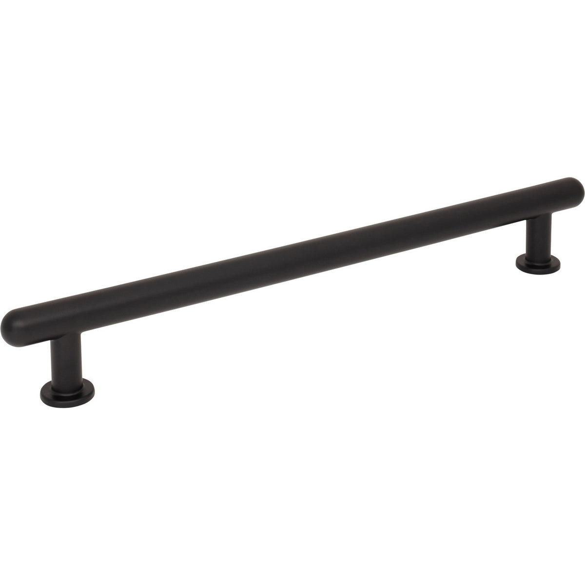 Top Knobs TK3338BLK: 18" cc Lambert Appliance Pull - Flat Black