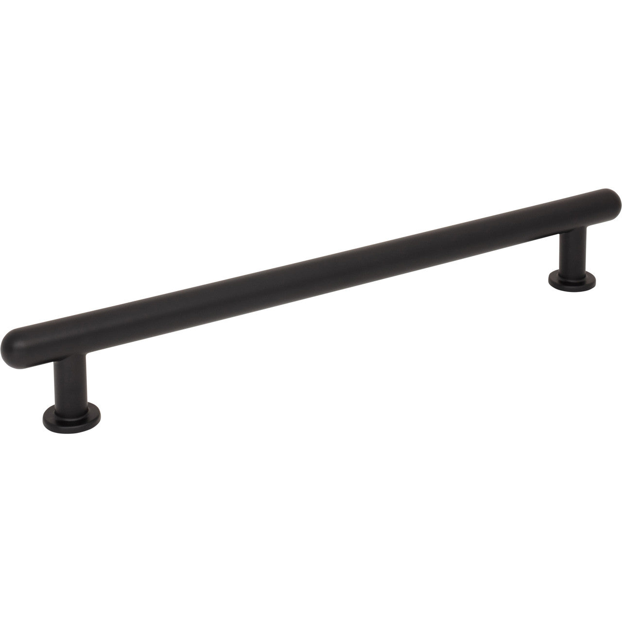 Top Knobs TK3338BLK: 18" cc Lambert Appliance Pull - Flat Black