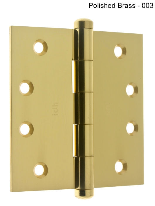 IDH Brass 84040-004: 4" x 4" Full-Mortise Door Hinge w/Square Corners (pair) - Satin Brass