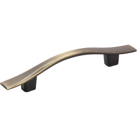 Elements 840AB: 3" cc Kingsport Arch Bar Cabinet Pull - Brushed Antique Brass