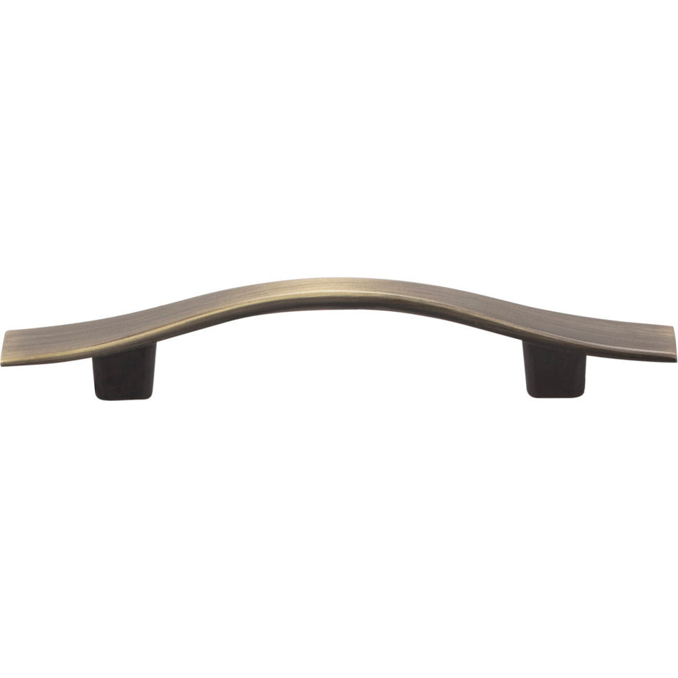 Elements 840AB: 3" cc Kingsport Arch Bar Cabinet Pull - Brushed Antique Brass