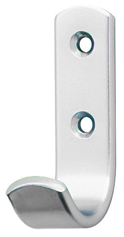 Hafele 842.01.909: Single Wall Hook - Matte Aluminum