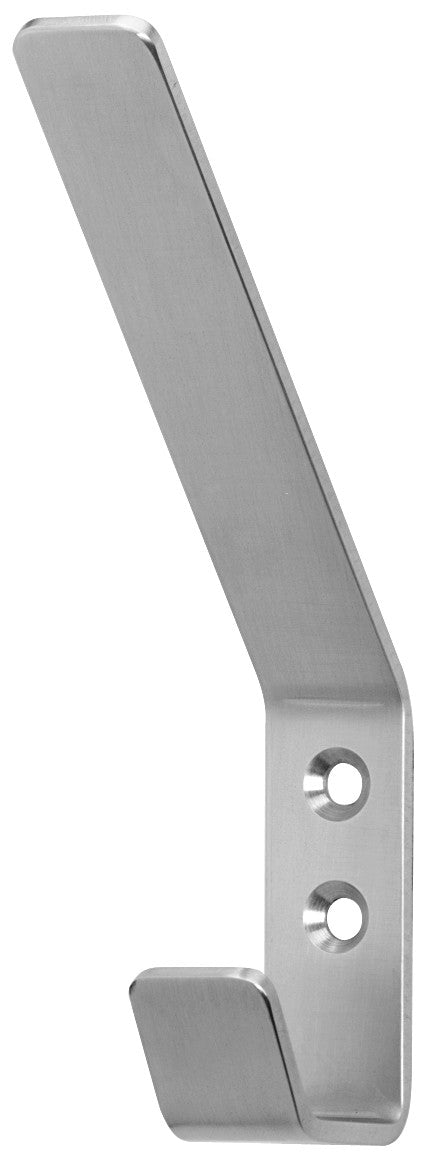 Hafele 842.34.000: Double Wall Hook - Matte Stainless Steel