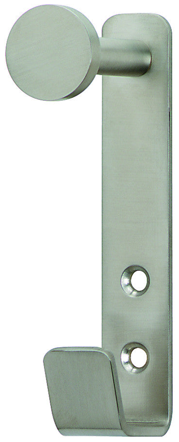 Hafele 842.34.010: Double Wall Hook - Matte Stainless Steel