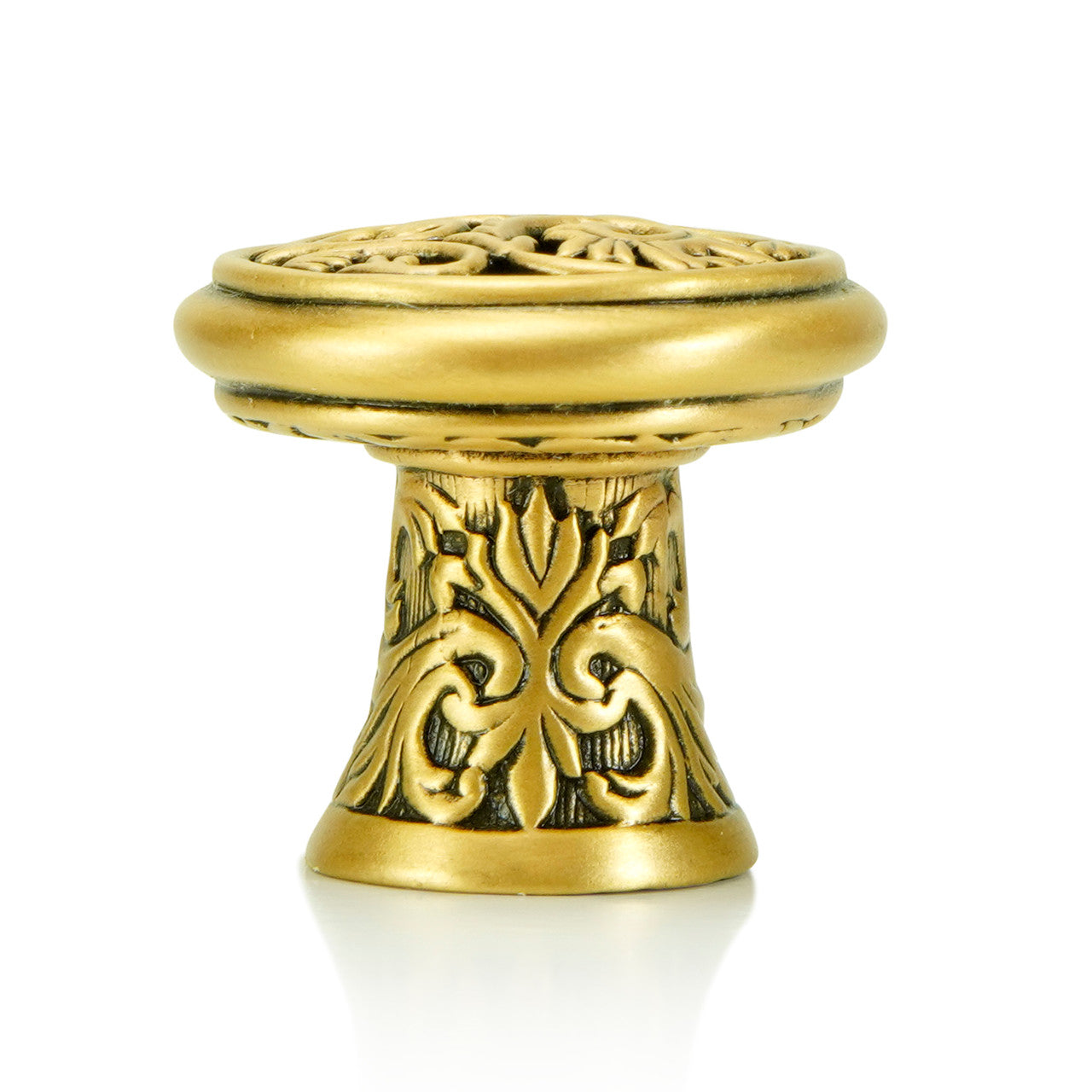 Edgar Bererbi 8420/1: 1-1/16" Glendale Court Cabinet Knob - Museum Gold