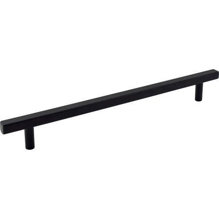 Jeffrey Alexander 845-12MB: 12" cc Dominique Square Bar Cabinet Pull - Matte Black