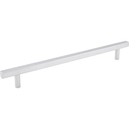 Jeffrey Alexander 845-12PC: 12" cc Dominique Square Bar Cabinet Pull - Polished Chrome