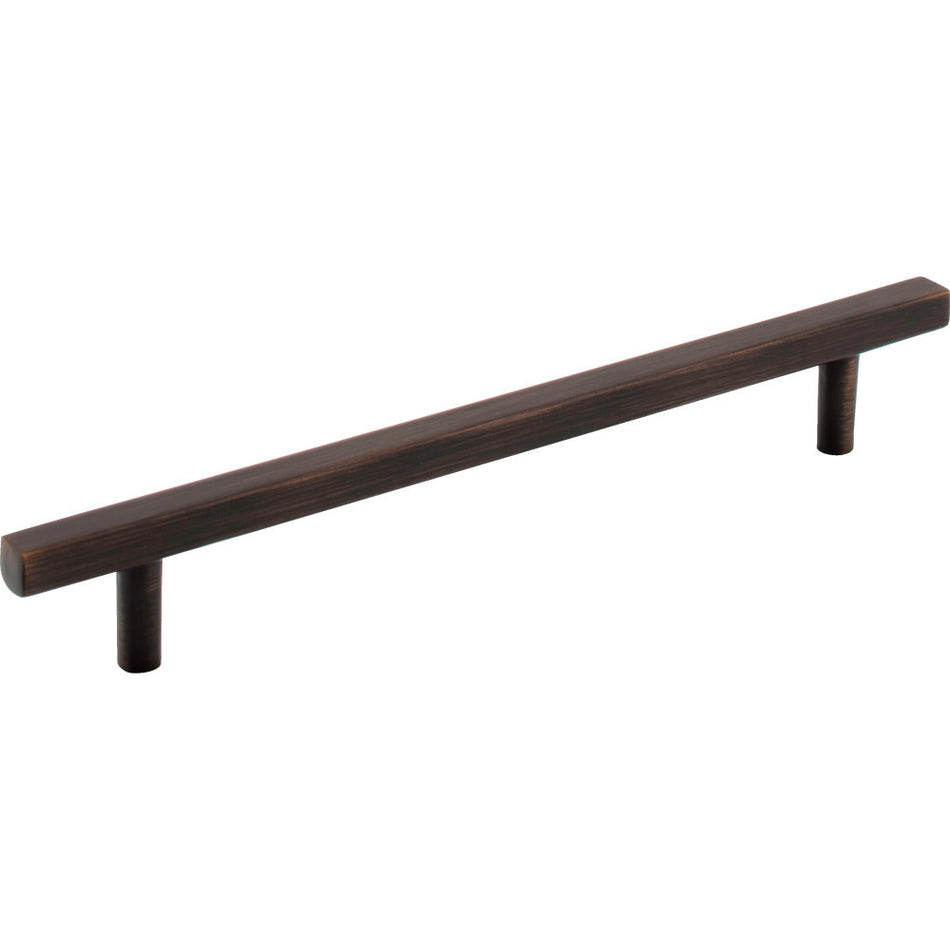 Jeffrey Alexander 845-160DBAC: 160mm cc Dominique Square Bar Cabinet Pull - Brushed Oil Rubbed Bronze