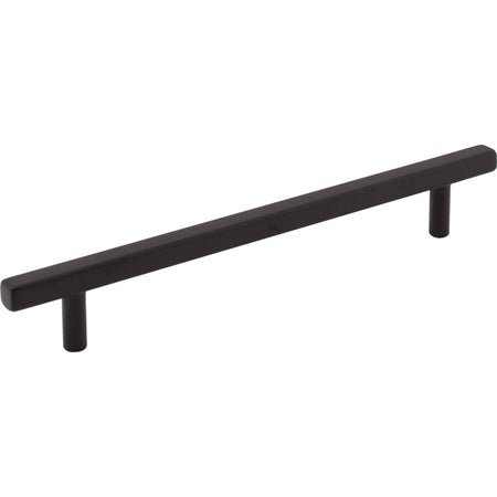 Jeffrey Alexander 845-160MB: 160mm cc Dominique Square Bar Cabinet Pull - Matte Black