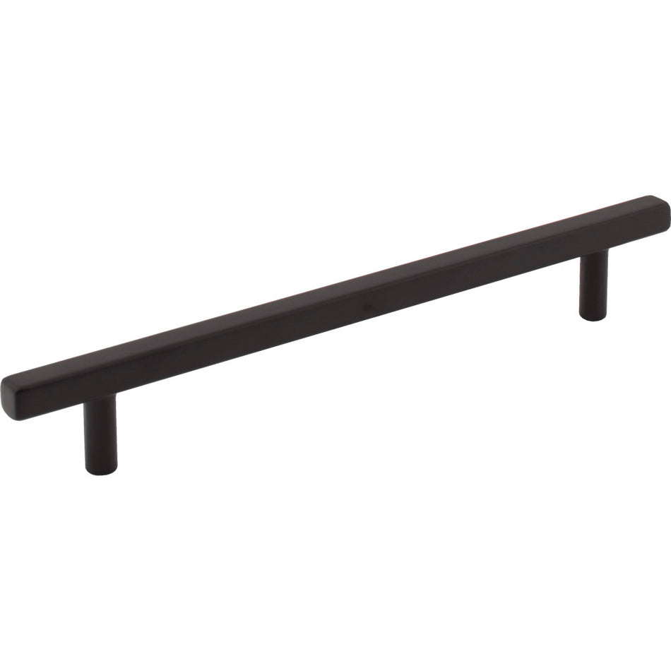 Jeffrey Alexander 845-160MB: 160mm cc Dominique Square Bar Cabinet Pull - Matte Black
