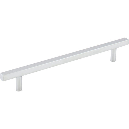 Jeffrey Alexander 845-160PC: 160mm cc Dominique Square Bar Cabinet Pull - Polished Chrome