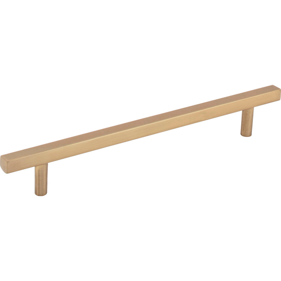 Jeffrey Alexander 845-160SBZ: 160mm cc Dominique Square Bar Cabinet Pull - Satin Bronze