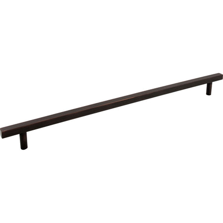 Jeffrey Alexander 845-18DBAC: 18" cc Dominique Square Bar Cabinet Pull - Brushed Oil Rubbed Bronze