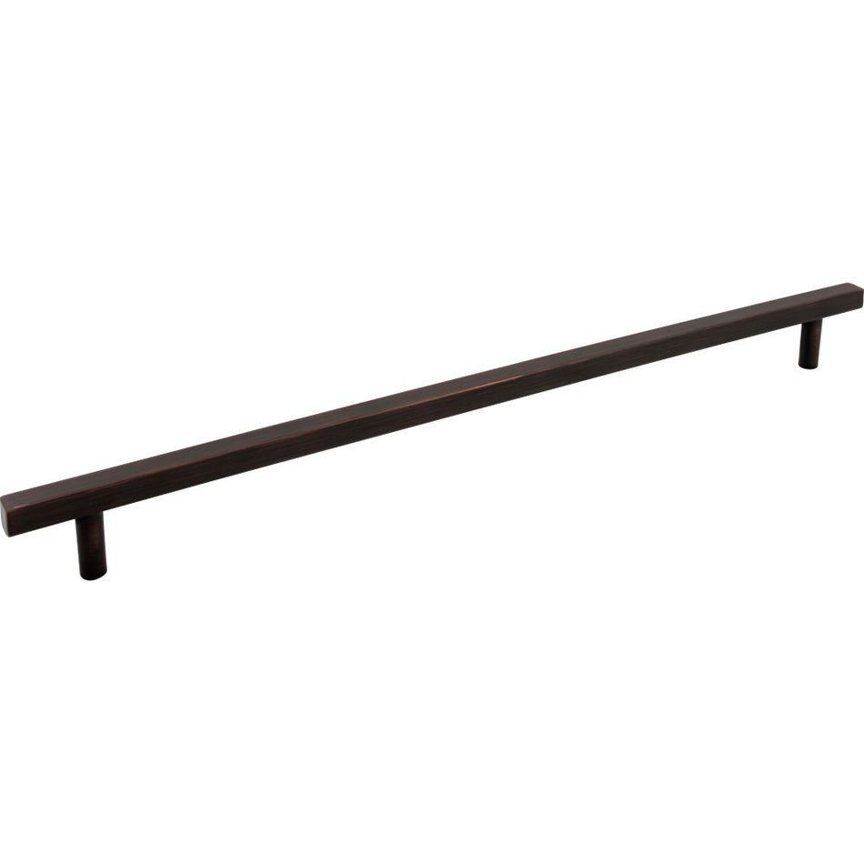 Jeffrey Alexander 845-18DBAC: 18" cc Dominique Square Bar Cabinet Pull - Brushed Oil Rubbed Bronze