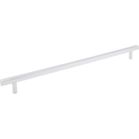 Jeffrey Alexander 845-18PC: 18" cc Dominique Square Bar Cabinet Pull - Polished Chrome