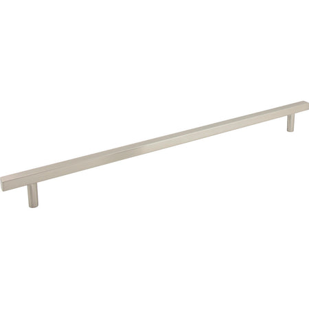Jeffrey Alexander 845-18SN: 18" cc Dominique Square Bar Cabinet Pull - Satin Nickel
