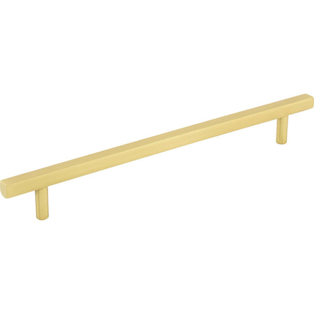 Jeffrey Alexander 845-192BG: 192mm cc Dominique Square Bar Cabinet Pull - Brushed Gold