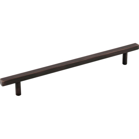Jeffrey Alexander 845-192DBAC: 192mm cc Dominique Square Bar Cabinet Pull - Brushed Oil Rubbed Bronze