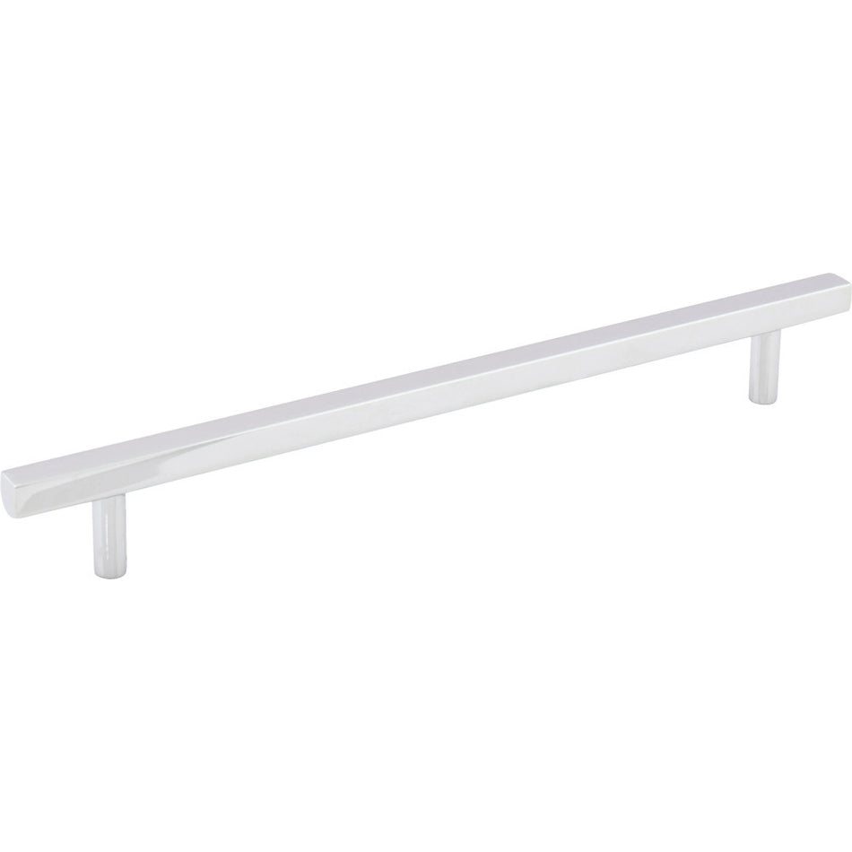 Jeffrey Alexander 845-192PC: 192mm cc Dominique Square Bar Cabinet Pull - Polished Chrome