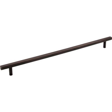 Jeffrey Alexander 845-305DBAC: 305mm cc Dominique Square Bar Cabinet Pull - Brushed Oil Rubbed Bronze