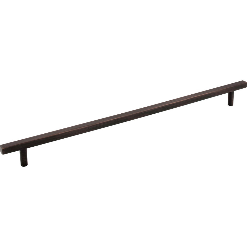 Jeffrey Alexander 845-305DBAC: 305mm cc Dominique Square Bar Cabinet Pull - Brushed Oil Rubbed Bronze