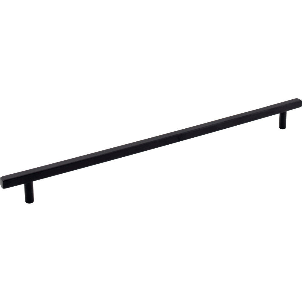 Jeffrey Alexander 845-305MB: 305mm cc Dominique Square Bar Cabinet Pull - Matte Black