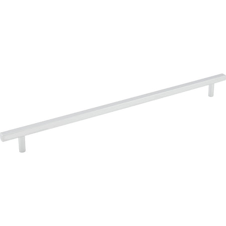 Jeffrey Alexander 845-305PC: 305mm cc Dominique Square Bar Cabinet Pull - Polished Chrome