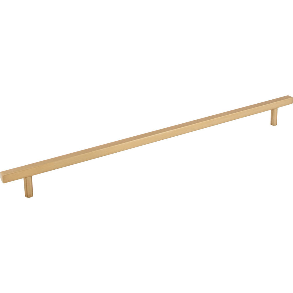 Jeffrey Alexander 845-305SBZ: 305mm cc Dominique Square Bar Cabinet Pull - Satin Bronze