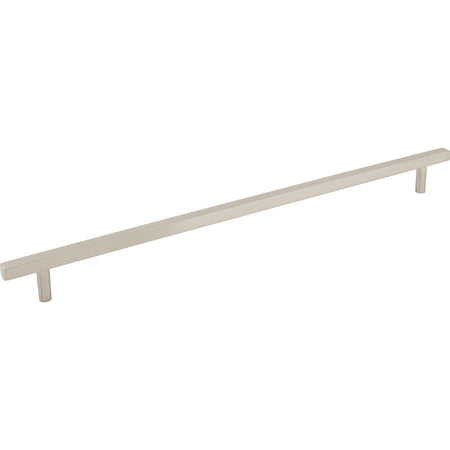 Jeffrey Alexander 845-305SN: 305mm cc Dominique Square Bar Cabinet Pull - Satin Nickel