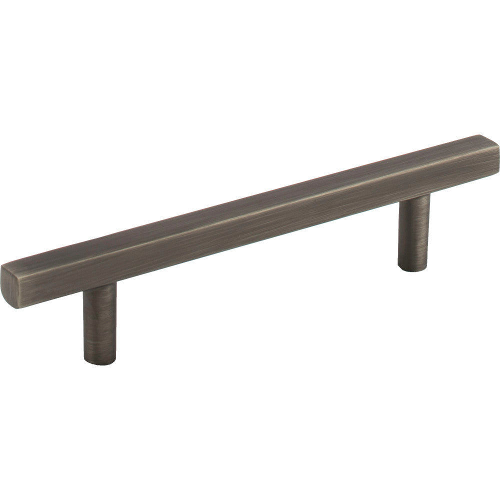 Jeffrey Alexander 845-96BNBDL: 96mm cc Dominique Square Bar Cabinet Pull - Brushed Pewter