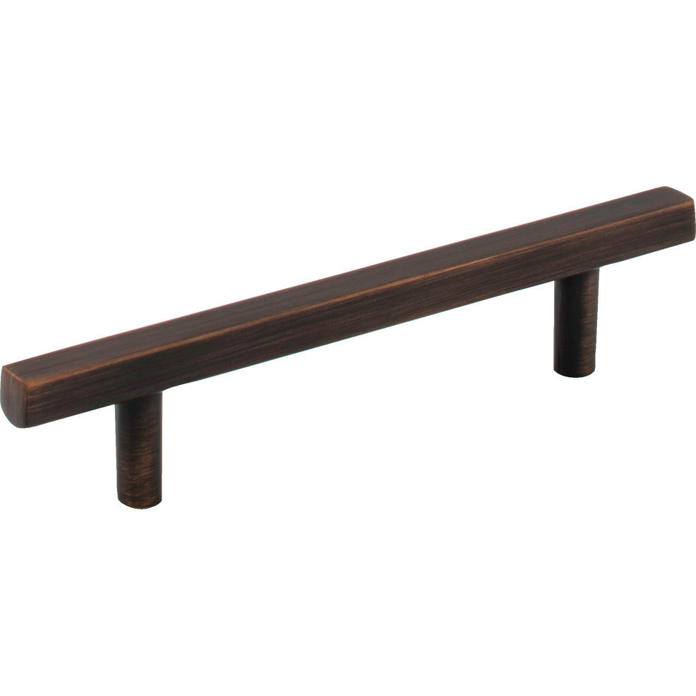 Jeffrey Alexander 845-96DBAC: 96mm cc Dominique Square Bar Cabinet Pull - Brushed Oil Rubbed Bronze