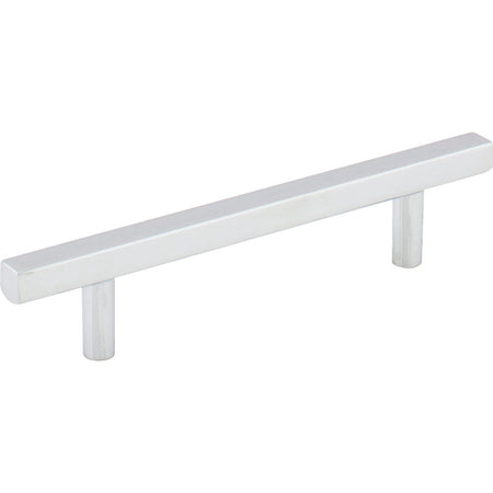 Jeffrey Alexander 845-96PC: 96mm cc Dominique Square Bar Cabinet Pull - Polished Chrome