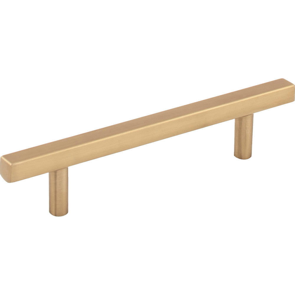 Jeffrey Alexander 845-96SBZ: 96mm cc Dominique Square Bar Cabinet Pull - Satin Bronze