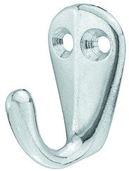 Hafele 845.01.806: Double Wall Hook - Polished Aluminum