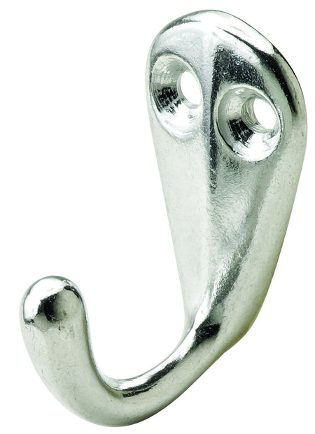 Hafele 845.02.803: Single Wall Hook - Polished Aluminum
