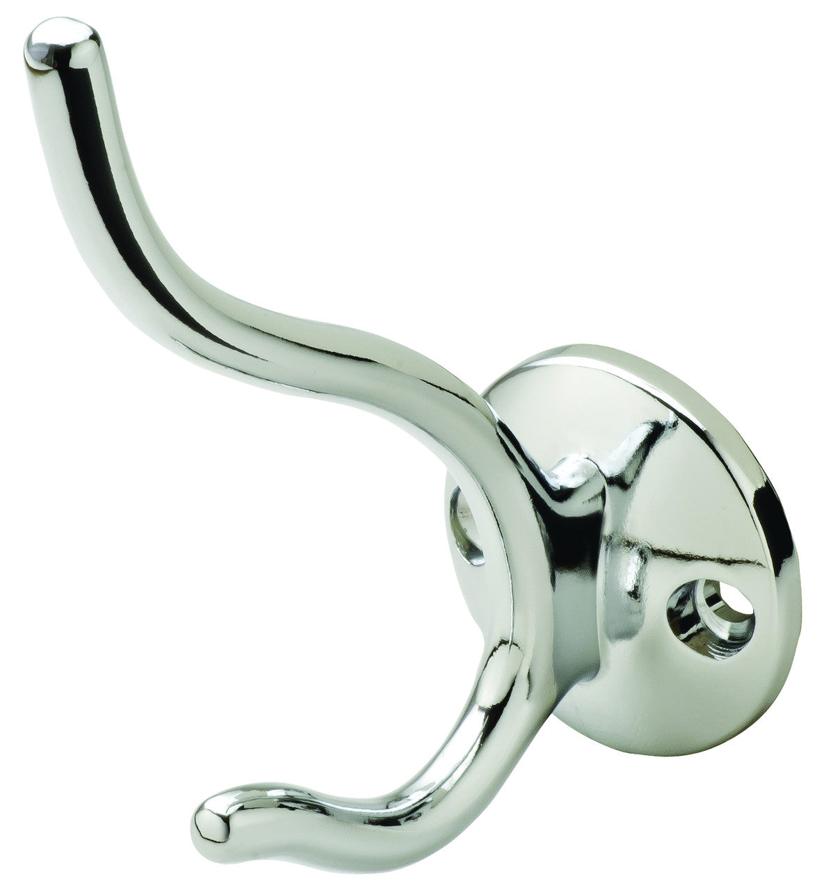 Hafele 845.05.200: Double Wall Hook - Polished Chrome